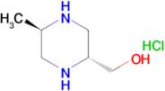((2R,5R)-5-METHYLPIPERAZIN-2-YL)METHANOL HCL