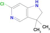 6-CHLORO-3,3-DIMETHYL-2,3-DIHYDRO-1H-PYRROLO[3,2-C]PYRIDINE