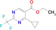 ETHYL 4-CYCLOPROPYL-2-(TRIFLUOROMETHYL)PYRIMIDINE-5-CARBOXYLATE