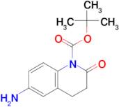 TERT-BUTYL 6-AMINO-2-OXO-3,4-DIHYDROQUINOLINE-1(2H)-CARBOXYLATE