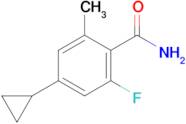 4-CYCLOPROPYL-2-FLUORO-6-METHYLBENZAMIDE