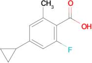 4-CYCLOPROPYL-2-FLUORO-6-METHYLBENZOIC ACID