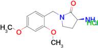 (S)-3-AMINO-1-(2,4-DIMETHOXYBENZYL) PYRROLIDIN-2-ONE HCL