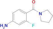 (4-AMINO-2-FLUOROPHENYL)(PYRROLIDIN-1-YL)METHANONE