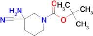 TERT-BUTYL 3-AMINO-3-CYANOPIPERIDINE-1-CARBOXYLATE