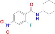 N-CYCLOHEXYL-2-FLUORO-4-NITROBENZAMIDE