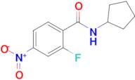 N-CYCLOPENTYL-2-FLUORO-4-NITROBENZAMIDE