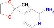 4-(2-METHYL-1,3-DIOXOLAN-2-YL)PYRIDIN-2-AMINE