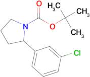 TERT-BUTYL 2-(3-CHLOROPHENYL)PYRROLIDINE-1-CARBOXYLATE