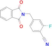 4-((1,3-DIOXOISOINDOLIN-2-YL)METHYL)-2-FLUOROBENZONITRILE