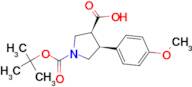 TRANS (+/-) 1-[(TERT-BUTYL)OXYCARBONYL]-4-(4-METHOXYPHENYL)PYRROLIDINE-3-CARBOXYLIC ACID