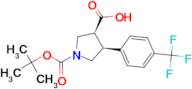 TRANS (+/-) 1-[(TERT-BUTYL)OXYCARBONYL]-4-[4-(TRIFLUOROMETHYL)PHENYL]PYRROLIDINE-3-CARBOXYLIC ACID
