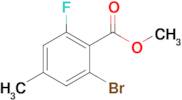 METHYL 2-BROMO-6-FLUORO-4-METHYLBENZOTE