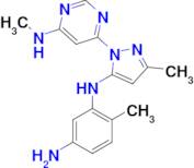 6-METHYL-N1-(3-METHYL-1-(6-(METHYLAMINO)PYRIMIDIN-4-YL)-1H-PYRAZOL-5-YL)BENZENE-1,3-DIAMINE