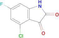 4-CHLORO-6-FLUOROINDOLINE-2,3-DIONE