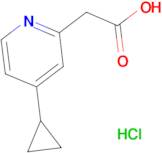 2-(4-Cyclopropylpyridin-2-yl)acetic acid hydrochloride