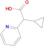 2-Cyclopropyl-2-(pyridin-2-yl)acetic acid