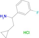 2-Cyclopropyl-1-(3-fluorophenyl)ethanamine hydrochloride