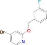 4-Bromo-2-(3-fluorobenzyloxy)pyridine