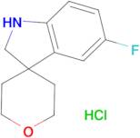 5-Fluoro-1,2-dihydrospiro[indole-3,4'-oxane] hydrochloride