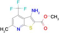 3-Amino-6-methyl-4-trifluoromethyl-thieno[2,3-b]pyridine-2-carboxylic acid methyl ester