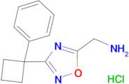 C-[3-(1-Phenyl-cyclobutyl)-[1,2,4]oxadiazol-5-yl]-methylamine; hydrochloride