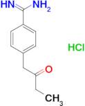 4-(2-Oxo-butyl)-benzamidine; hydrochloride