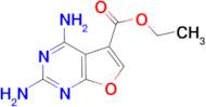 2,4-Diamino-furo[2,3-d]pyrimidine-5-carboxylic acid ethyl ester