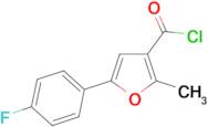 5-(4-Fluoro-phenyl)-2-methyl-furan-3-carbonyl chloride