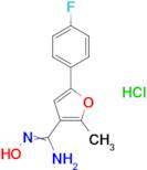 5-(4-Fluoro-phenyl)-N-hydroxy-2-methyl-furan-3-carboxamidine; hydrochloride