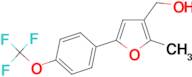 [2-Methyl-5-(4-trifluoromethoxy-phenyl)-furan-3-yl]-methanol