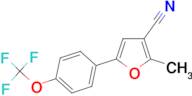 2-Methyl-5-(4-trifluoromethoxy-phenyl)-furan-3-carbonitrile