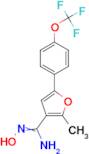 N-Hydroxy-2-methyl-5-(4-trifluoromethoxy-phenyl)-furan-3-carboxamidine