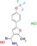 N-Hydroxy-2-methyl-5-(4-trifluoromethoxy-phenyl)-furan-3-carboxamidine; hydrochloride