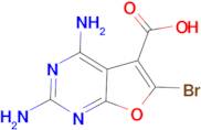 2,4-Diamino-6-bromo-furo[2,3-d]pyrimidine-5-carboxylic acid