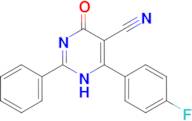 4-(4-Fluoro-phenyl)-6-hydroxy-2-phenyl-pyrimidine-5-carbonitrile