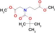 3-(tert-Butoxycarbonyl-methoxycarbonylmethyl-amino)-propionic acid methyl ester