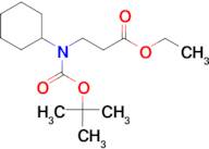 3-(tert-Butoxycarbonyl-cyclohexyl-amino)-propionic acid ethyl ester