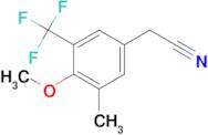 4-Methoxy-3-methyl-5-(trifluoromethyl)phenylacetonitrile