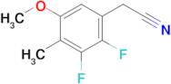 2,3-Difluoro-5-methoxy-4-methylphenylacetonitrile