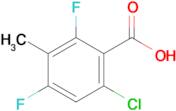 6-Chloro-2,4-difluoro-3-methylbenzoic acid