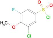 3-Chloro-5-fluoro-4-methoxybenzenesulfonyl chloride