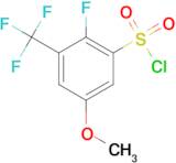 2-Fluoro-5-methoxy-3-(trifluoromethyl)benzenesulfonyl chloride