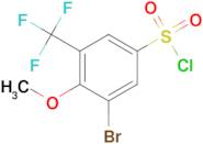 3-Bromo-4-methoxy-5-(trifluoromethyl)benzenesulfonyl chloride