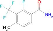 2-Fluoro-4-methyl-3-(trifluoromethyl)benzamide