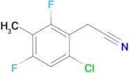 6-Chloro-2,4-difluoro-3-methylphenylacetonitrile
