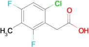 6-Chloro-2,4-difluoro-3-methylphenylacetic acid