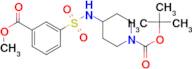 tert-Butyl 4-[3-(methoxycarbonyl)phenylsulfonamido]piperidine-1-carboxylate