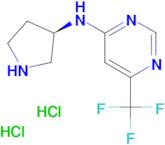 N-[(3R)-Pyrrolidin-3-yl]-6-(trifluoromethyl)pyrimidin-4-amine dihydrochloride