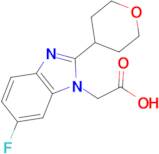 2-[6-Fluoro-2-(tetrahydro-2H-pyran-4-yl)-1H-benzo[d]imidazol-1-yl]acetic acid